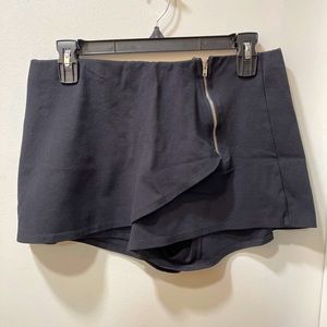 Charlotte Russe black envelope skort